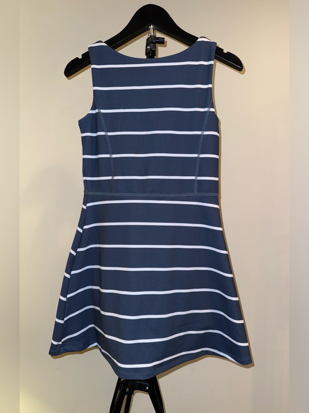 Abercrombie kids YPB slash mini dress in navy w/ white stripes, size 11/12, EUC